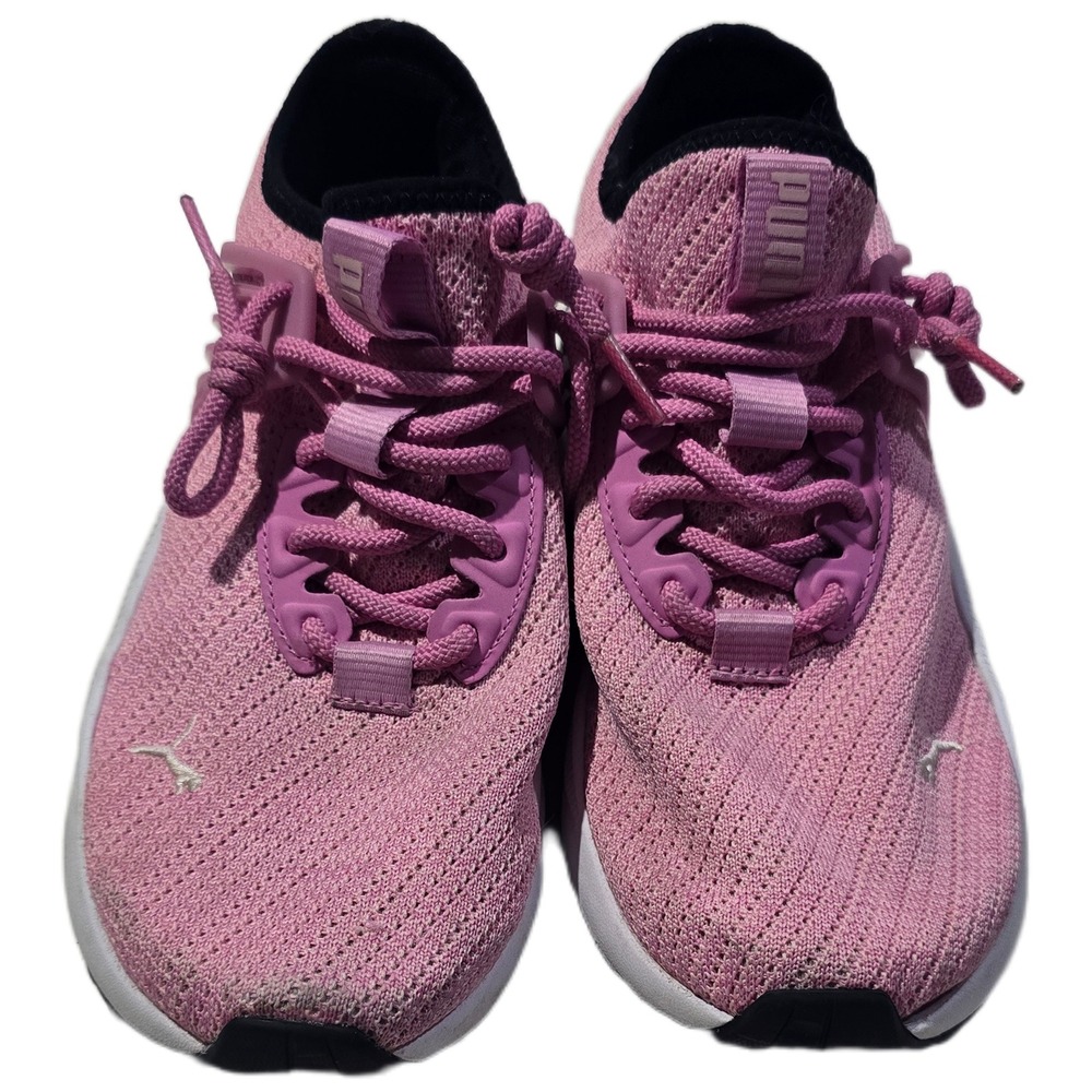 Puma Pacer Future Pink Knit Athletic Running Shoes Sneakers Womens 5C